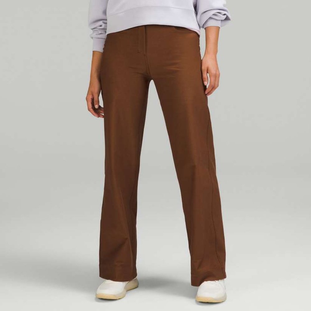 Lululemon City Sleek 5 Pocket Wide-Leg High-Rise Pant *Light Utilitech Brown